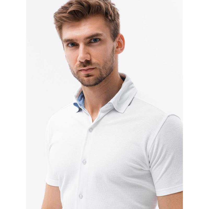 Pánská košile s krátkým rukávem HAMUEL bílá