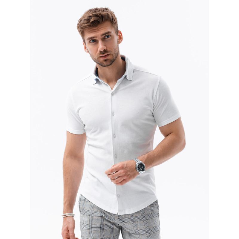 Pánská košile s krátkým rukávem HAMUEL bílá