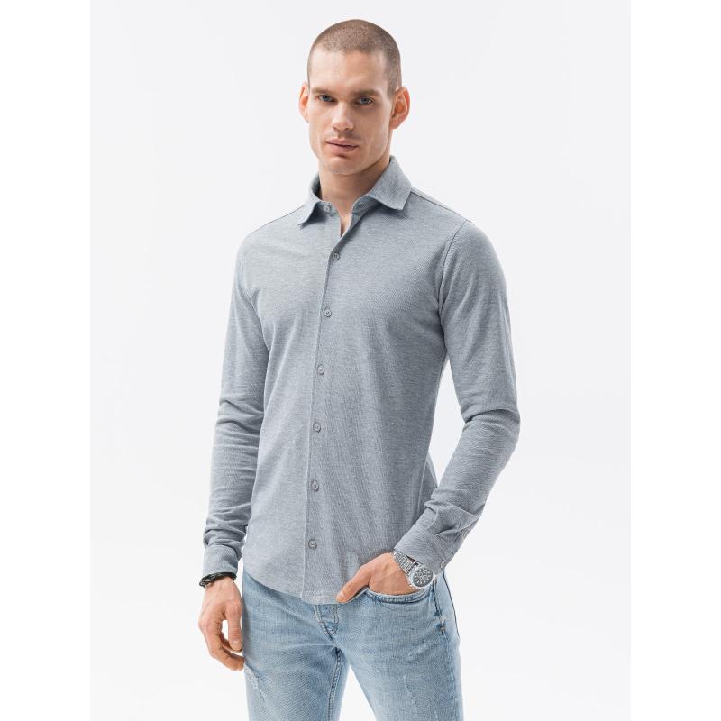 Férfi hosszú ujjú ing ABELL szürke