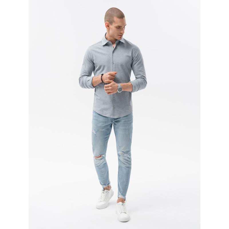 Férfi hosszú ujjú ing ABELL szürke