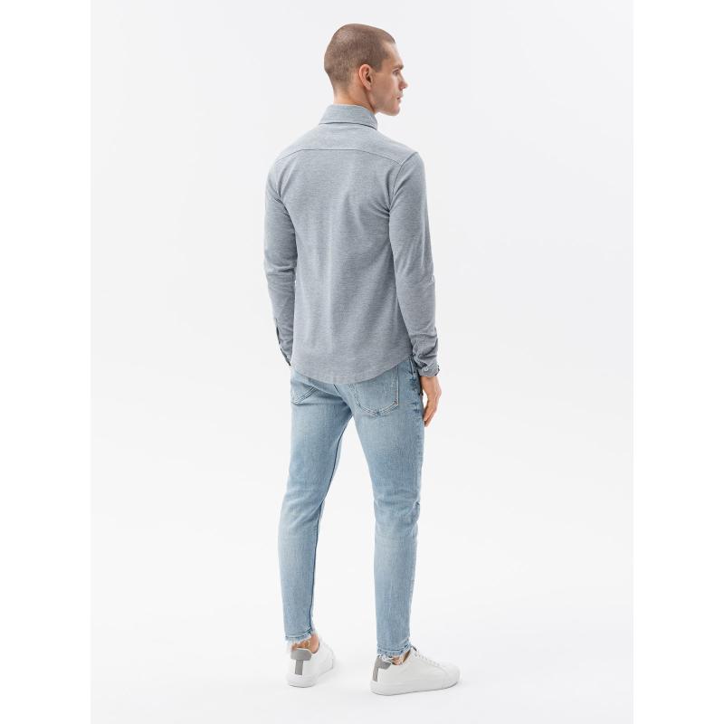 Férfi hosszú ujjú ing ABELL szürke