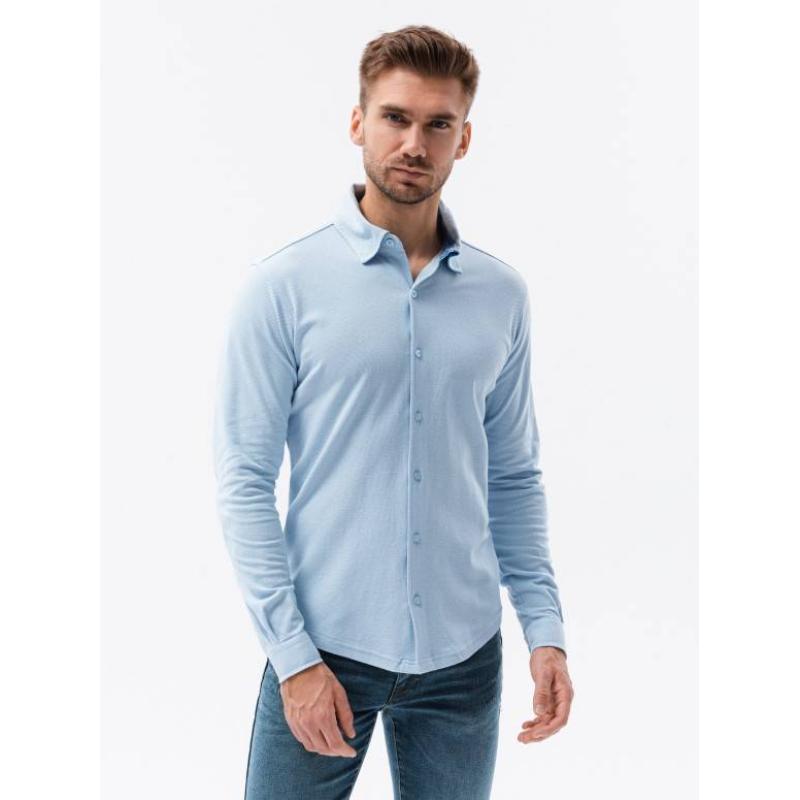 Pánske tričko s dlhým rukávom ABELL modré