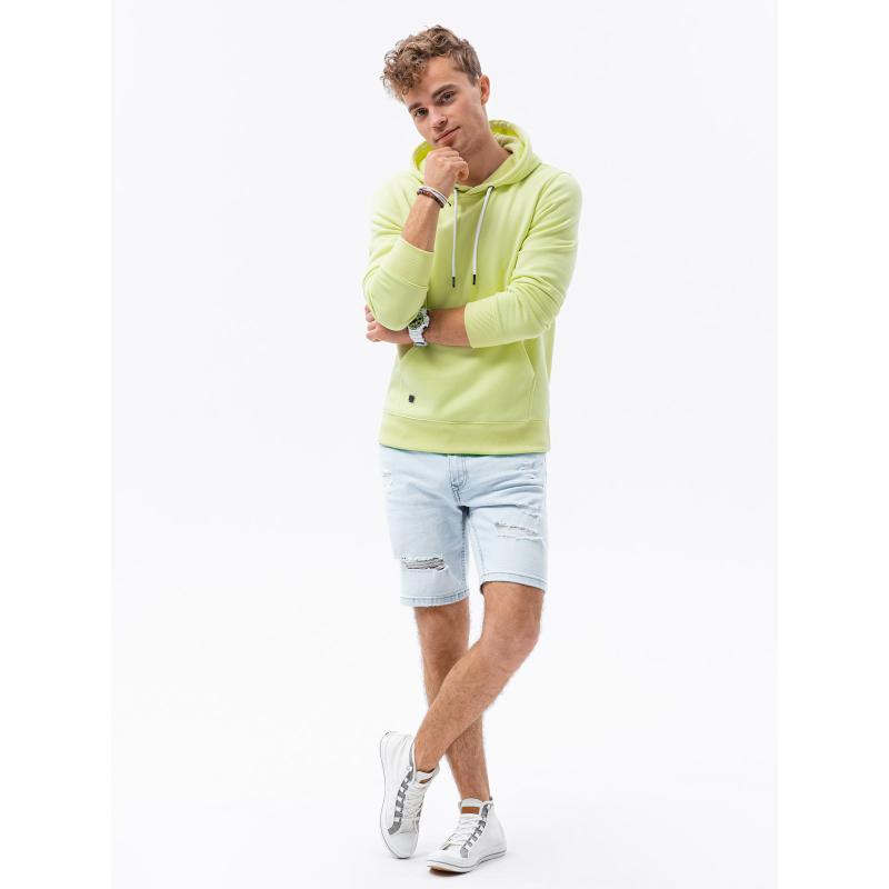 Férfi kapucnis pulóver NASH lime