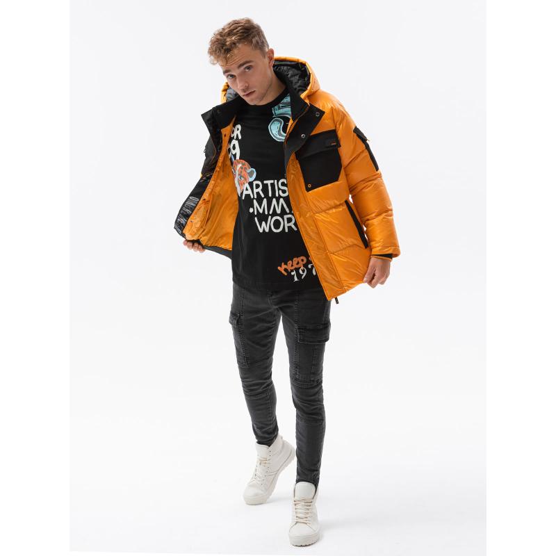 Pánska bunda zimná HASSAN žltá