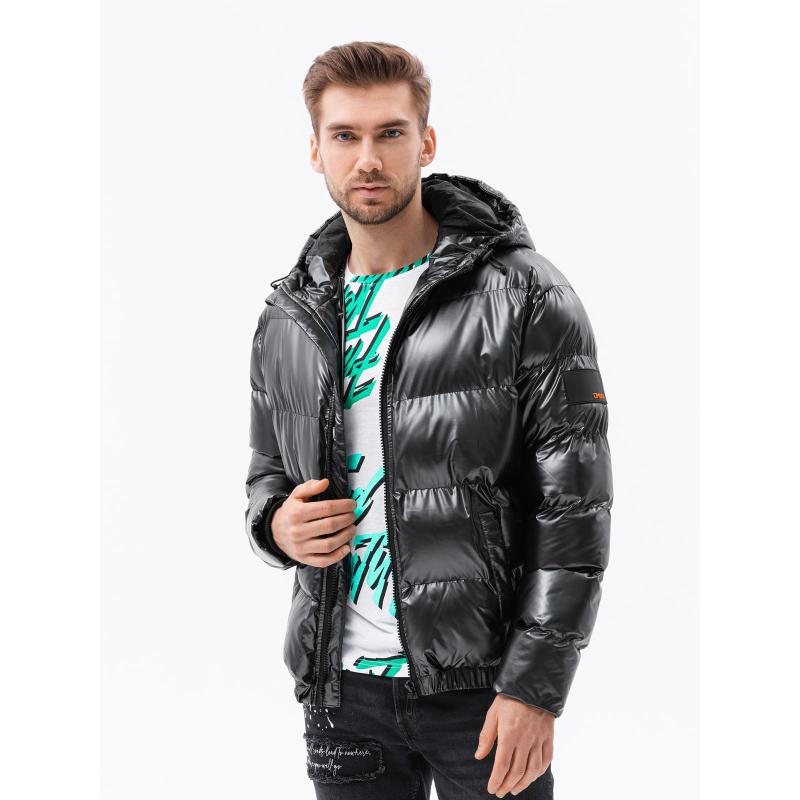 Pánská zimní bunda AARON tmavě šedá