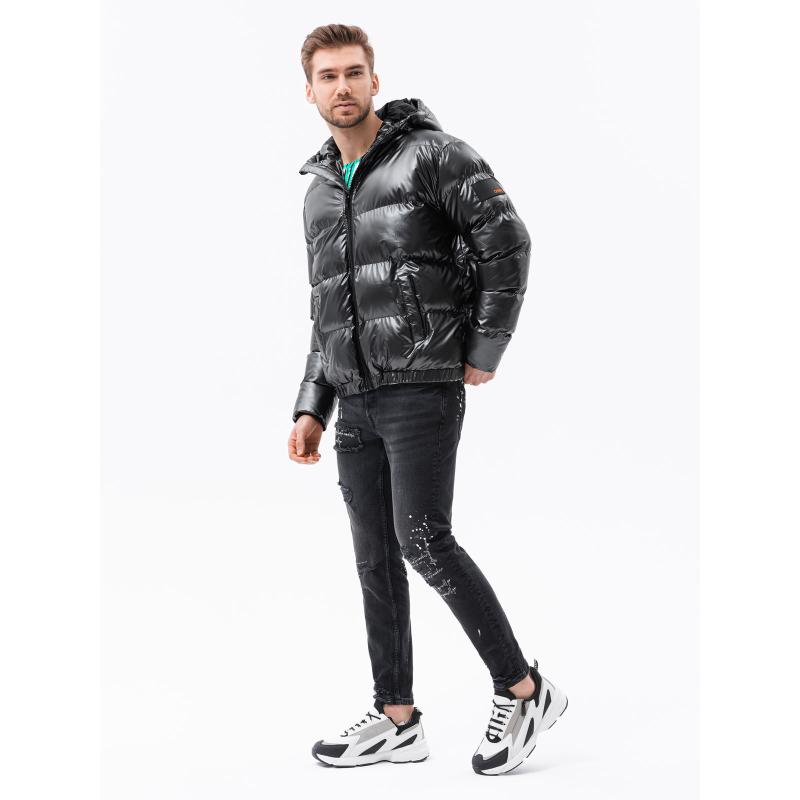 Pánská zimní bunda AARON tmavě šedá