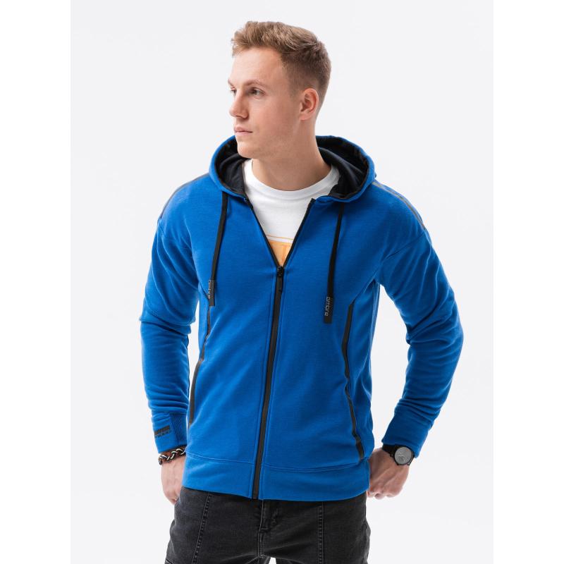 Pánska mikina na zips JASE modrá