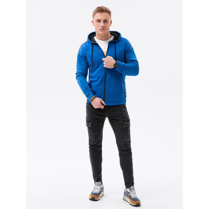 Pánska mikina na zips JASE modrá