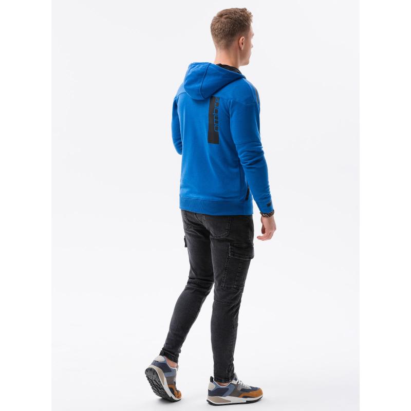 Pánska mikina na zips JASE modrá