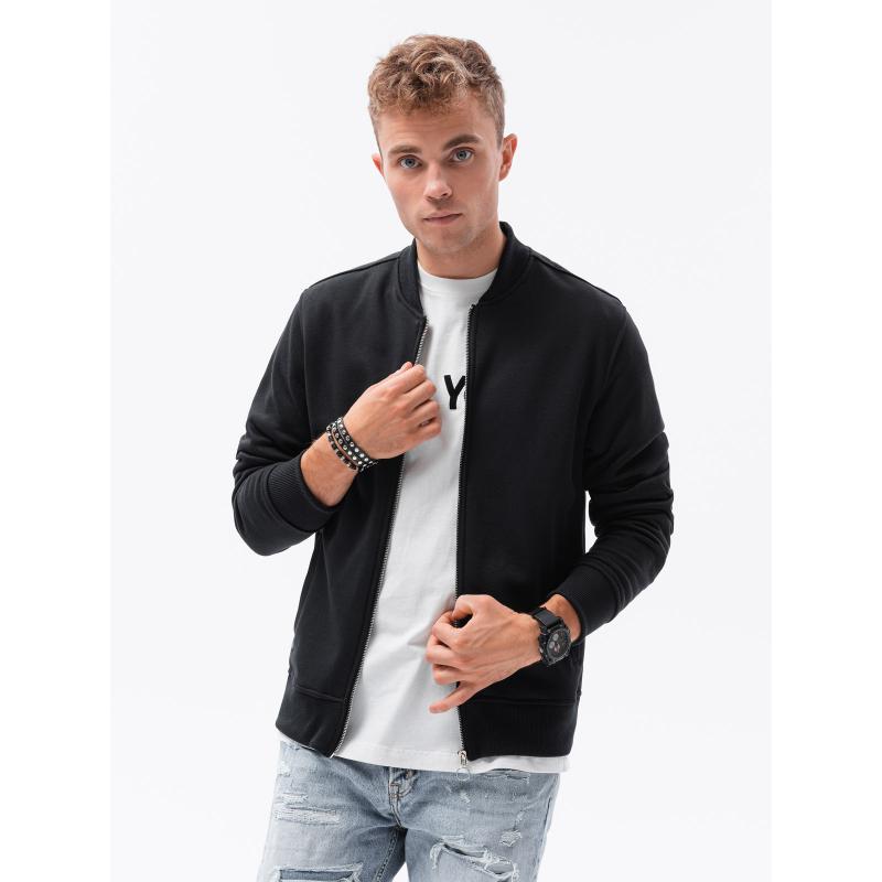 Pánska mikina na zips COLBY čierna