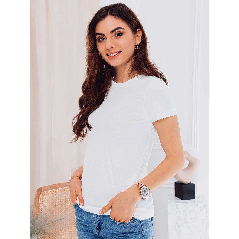 Dámské tričko jednobarevné PEONY- bílé