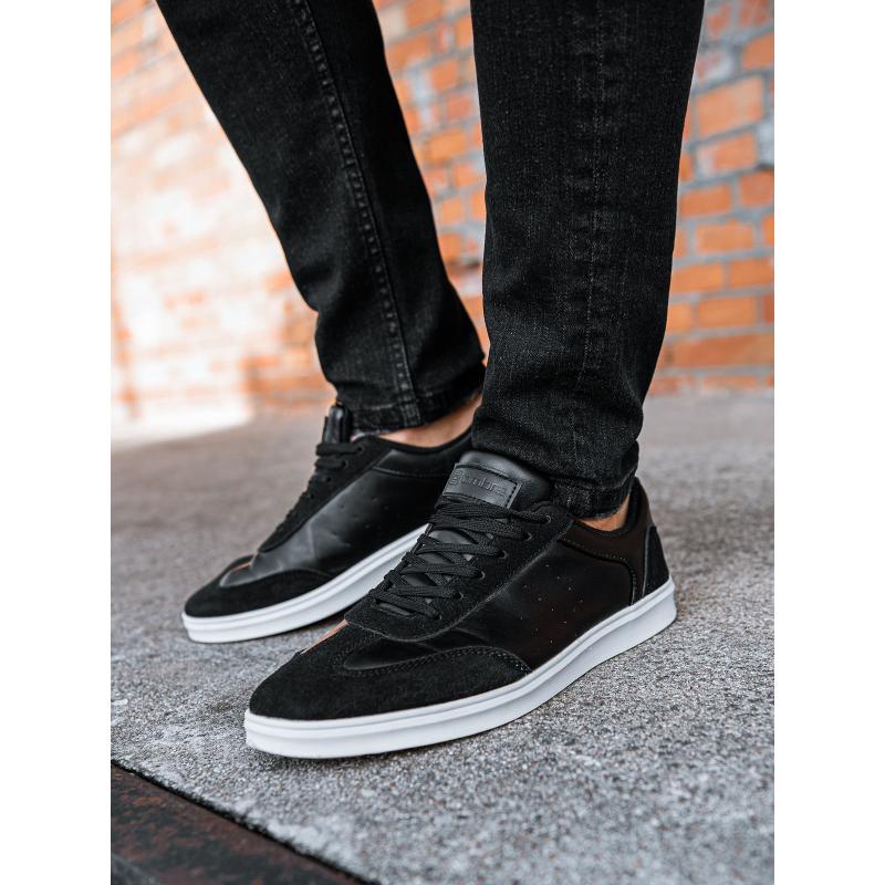 Férfi alkalmi cipő OLDSCHOOL – fekete V2 OM-FOCS-0104