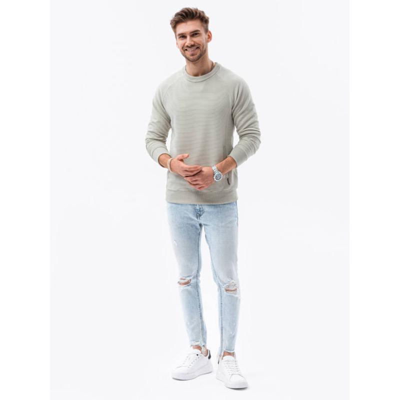 Pánska mikina DARNELL svetlo šedá