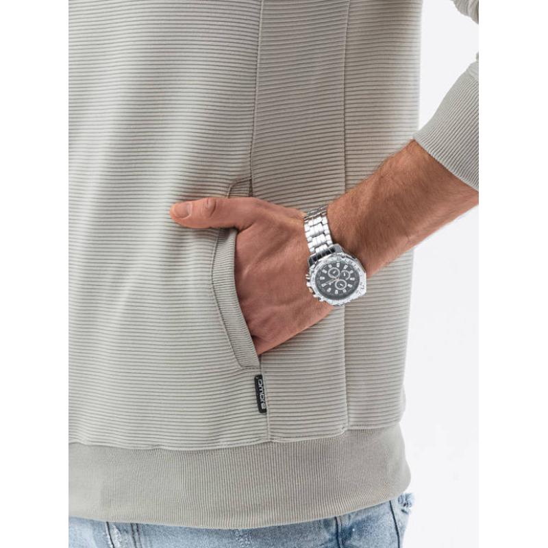 Pánska mikina DARNELL svetlo šedá