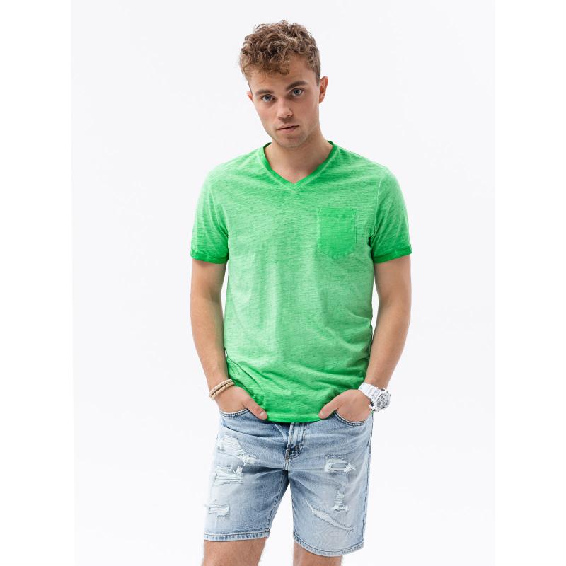 Pánské hladké tričko POMPEY zelené
