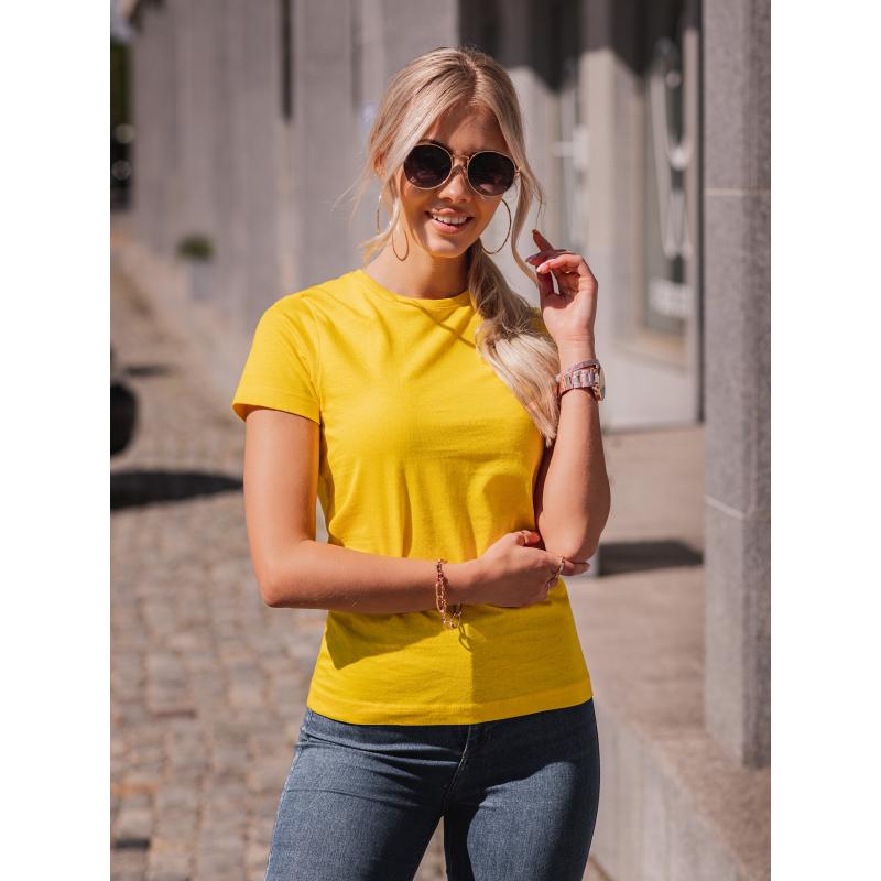 Dámské tričko jednobarevnéFAUNA žluté