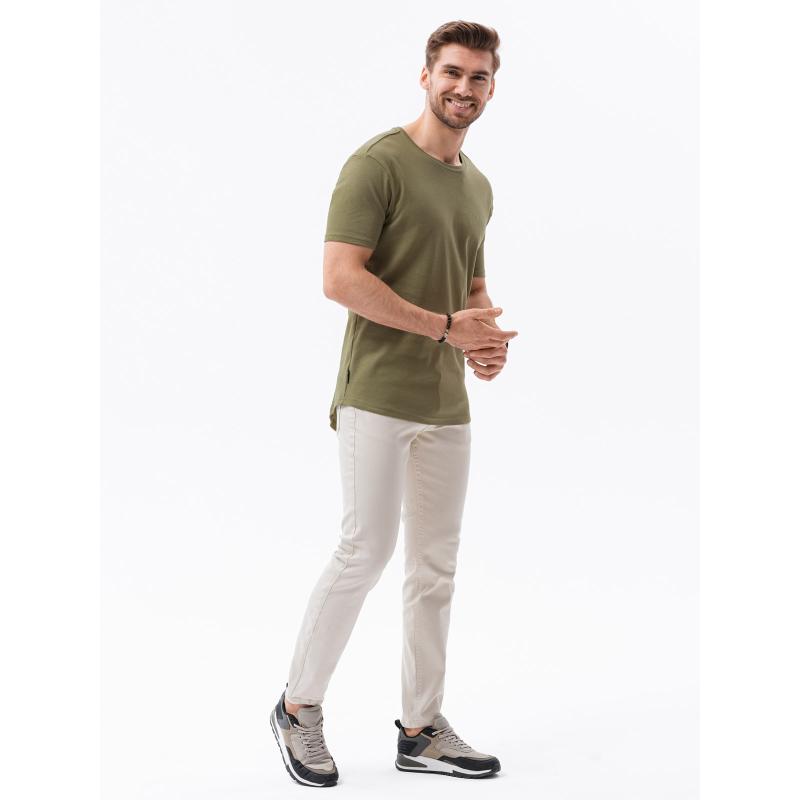 Pánské tričko s potiskem RANDELL olivová barva