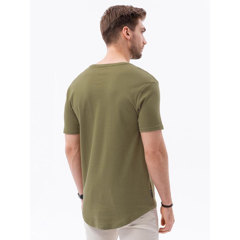 Pánské tričko s potiskem RANDELL olivová barva