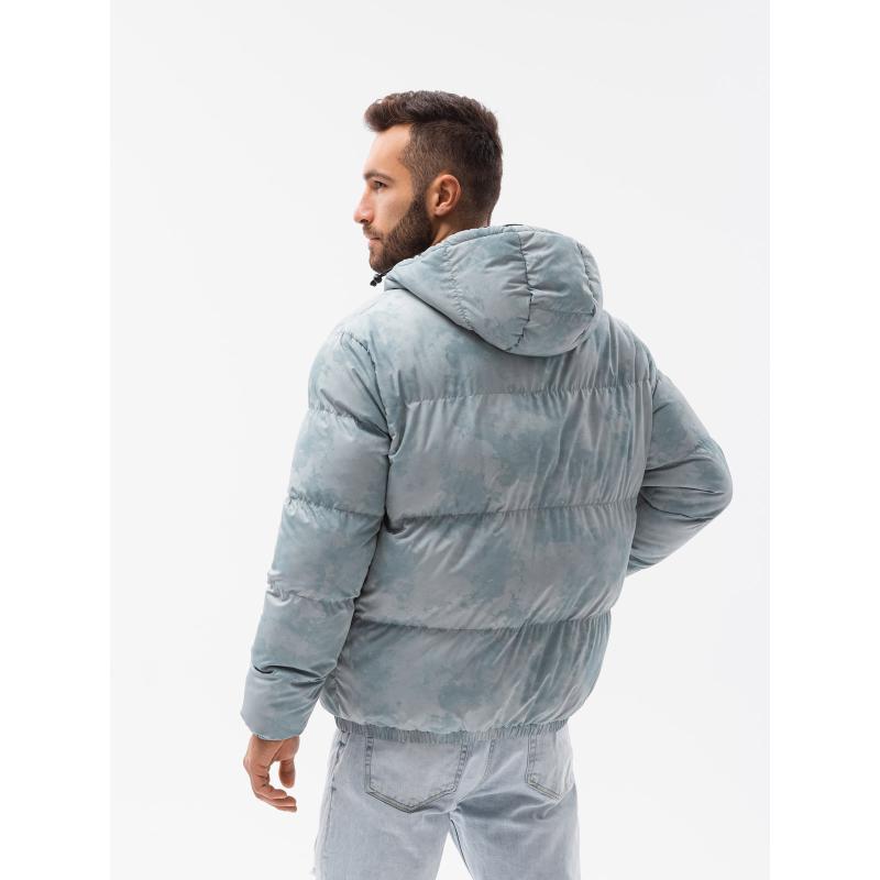 Pánská zimní bunda JONATHON světle modrá