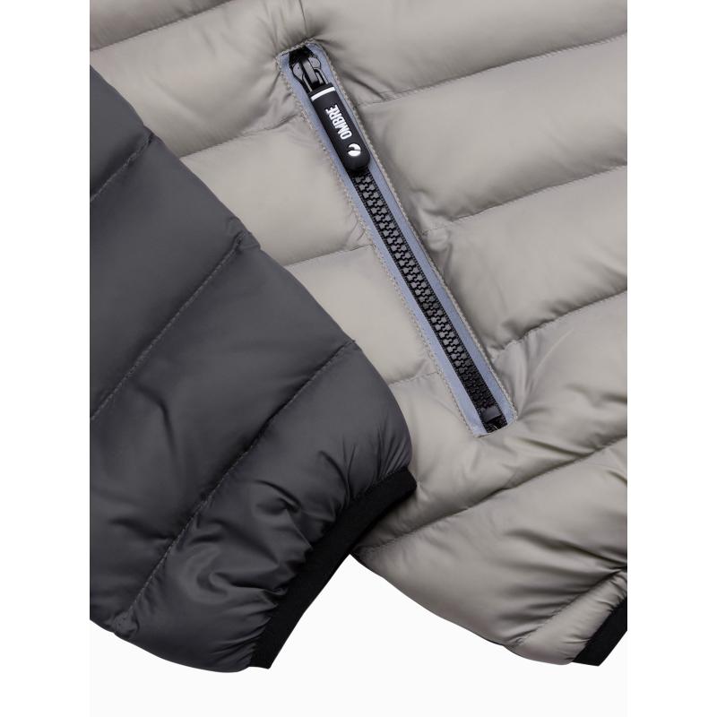 Pánska bunda prešívaná MAXIMO svetlo šedá