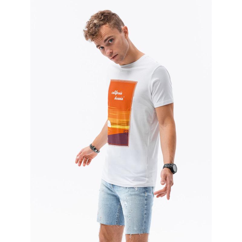 Pánske tričko s potlačou ROBBIE- biele