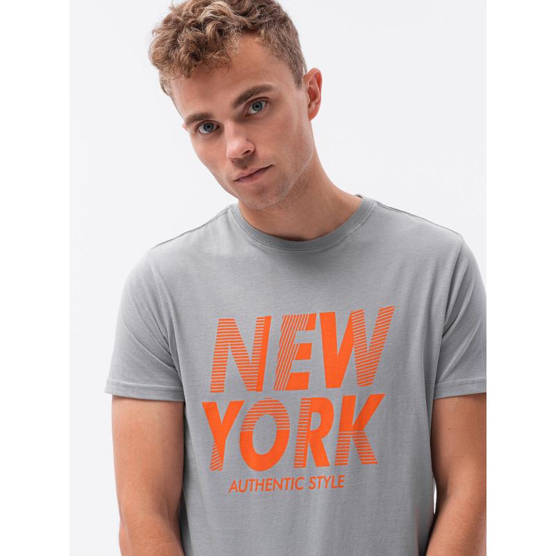 Pánske tričko s potlačou CRIS sivá