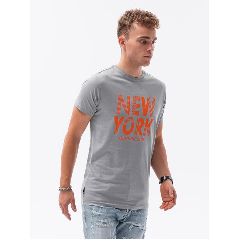 Pánske tričko s potlačou CRIS sivá