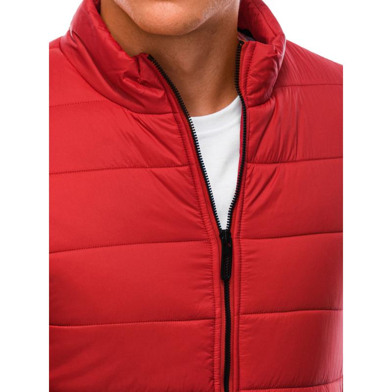 Férfi steppelt dzseki RIVER piros