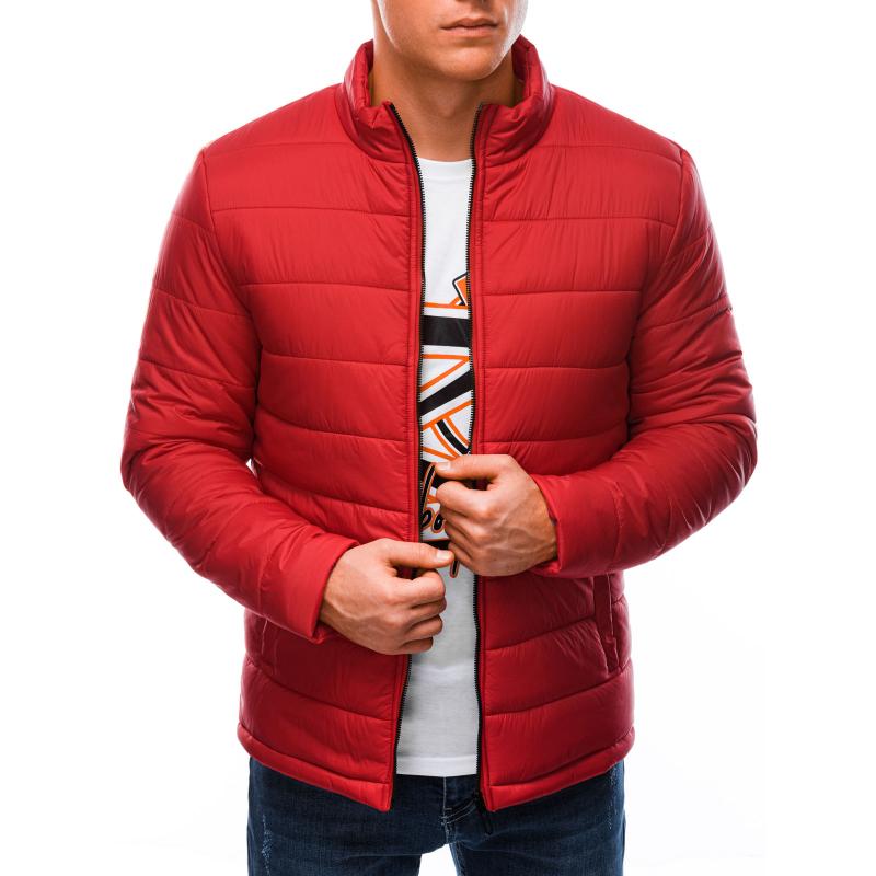 Férfi steppelt dzseki RIVER piros