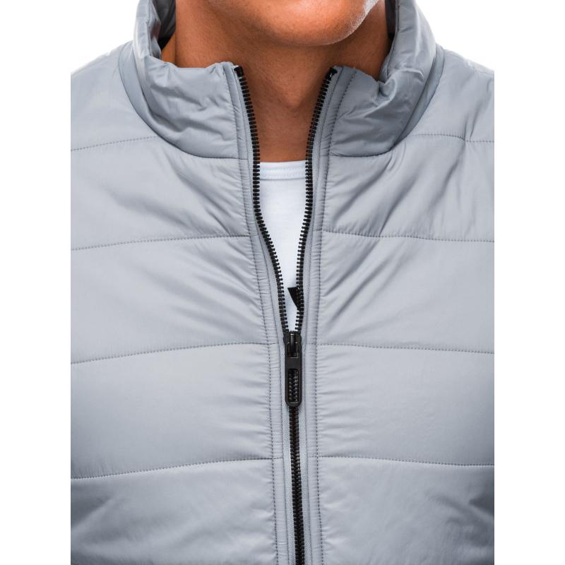 Férfi steppelt kabát RASHAD szürke