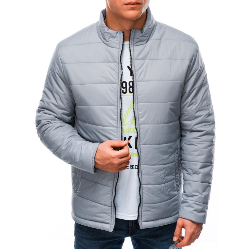 Férfi steppelt kabát RASHAD szürke