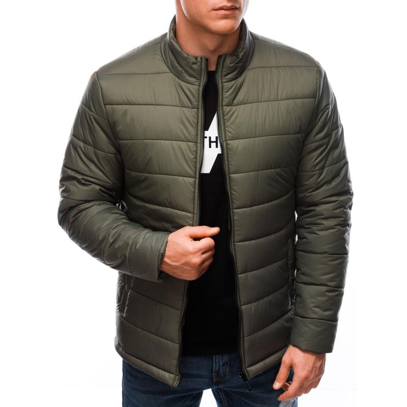 Pánská prošívaná bunda JADEN olivová