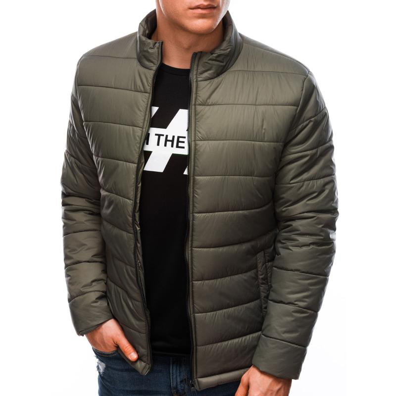 Pánská prošívaná bunda JADEN olivová
