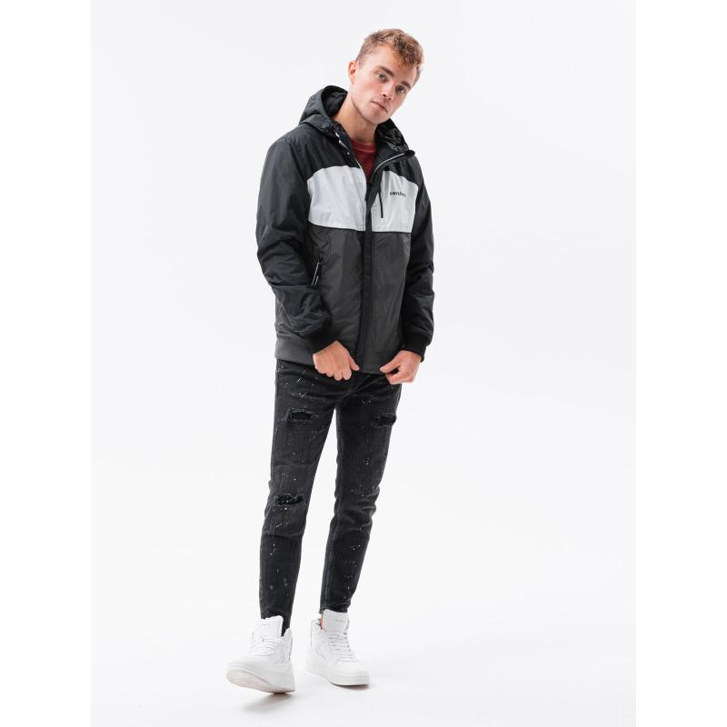 Pánska bunda prešívaná medzisezónna TRYSTAN čierna