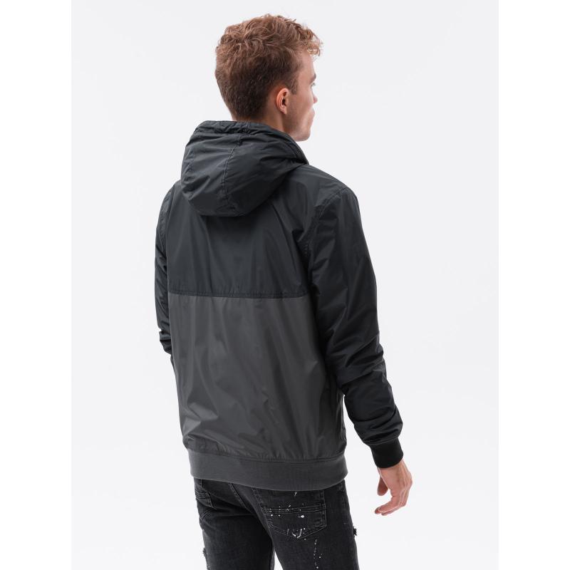 Pánska bunda prešívaná medzisezónna TRYSTAN čierna