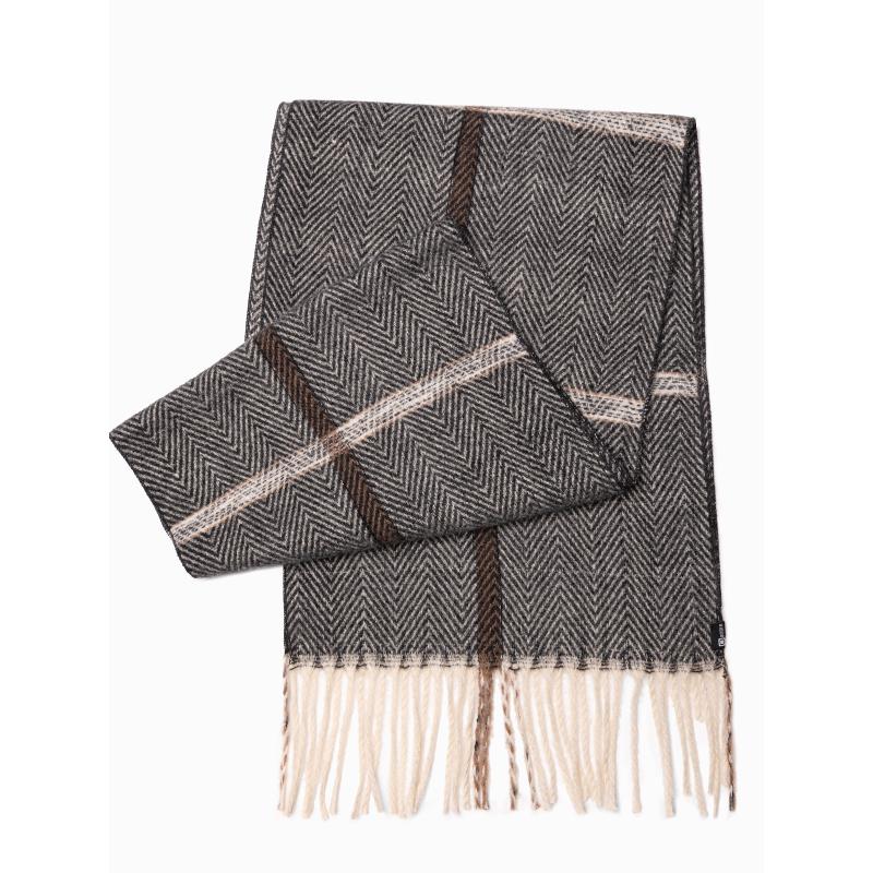 Pánsky šál - hnedý/béžový