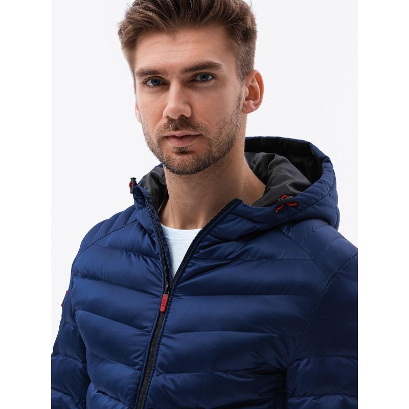 Pánska bunda prešívaná BRONSON modrá
