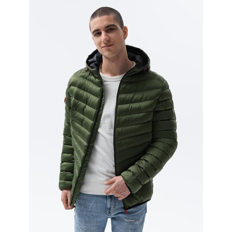 Férfi steppelt kabát RONALD zöld