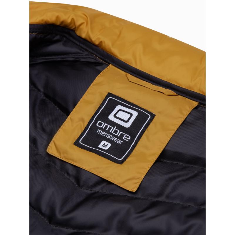 Férfi steppelt dzseki JABARI mustár