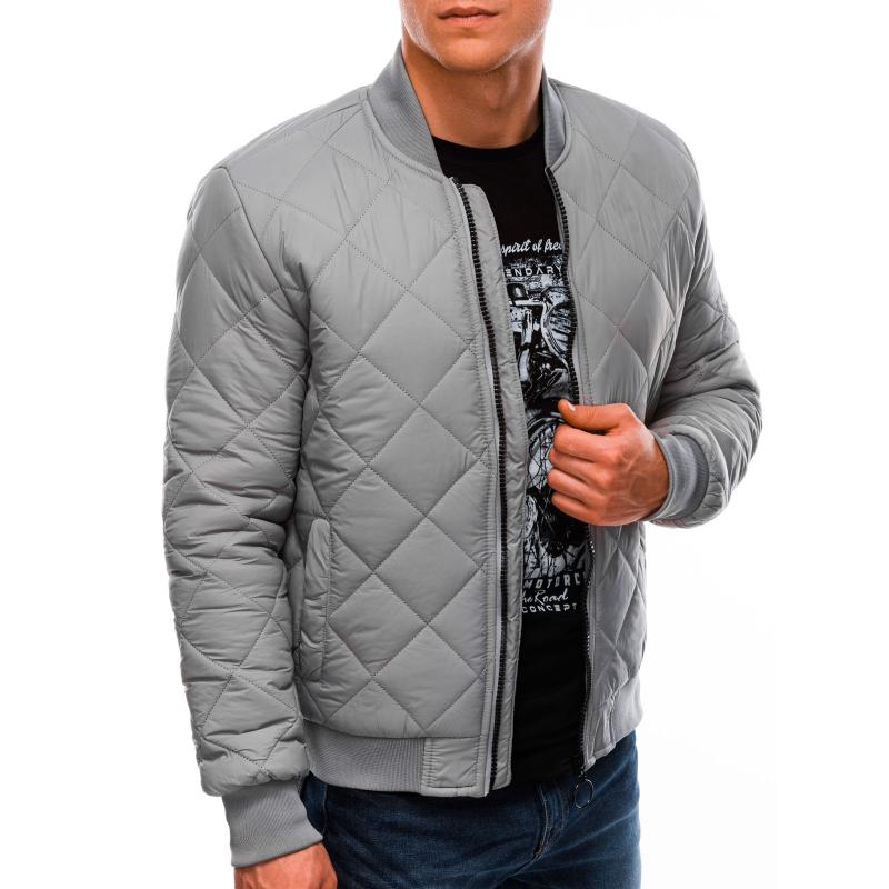 Pánska bunda prechodová CHARLIE šedá