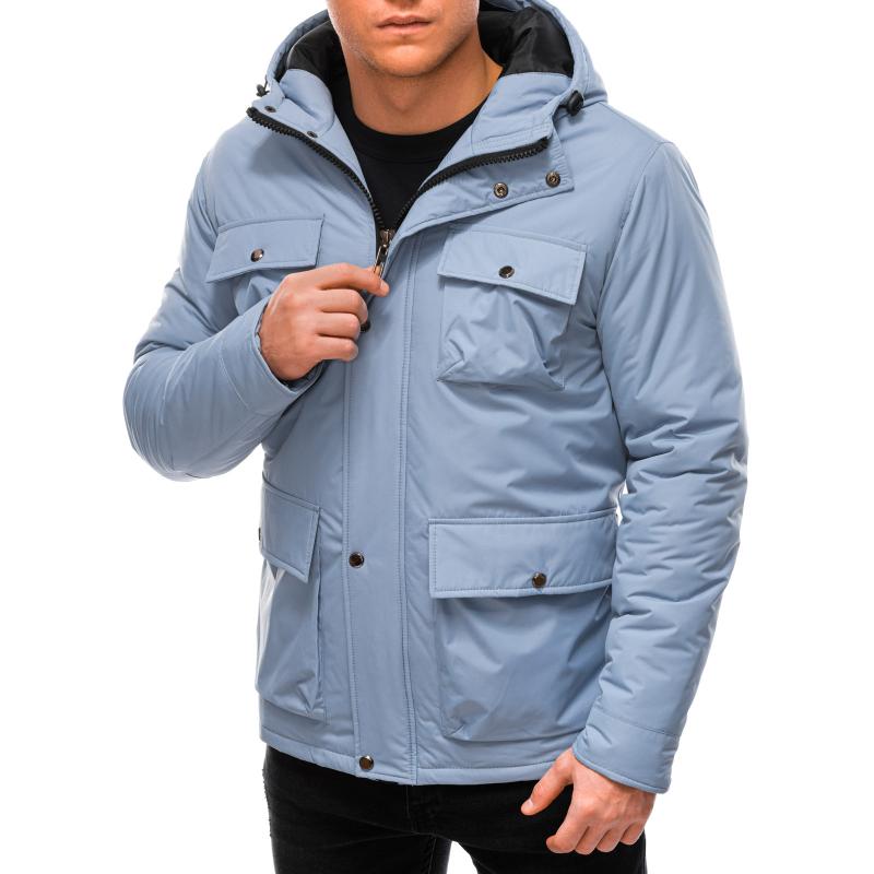 Pánská zimní bunda MARVIN světle modrá