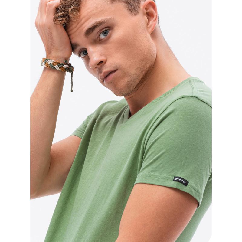Pánské hladké tričko JADON zelené