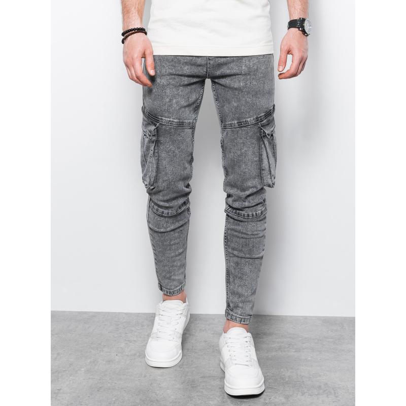 Pánske džínsy DELBERT sivé