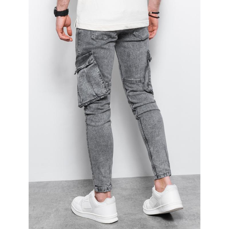 Pánske džínsy DELBERT sivé