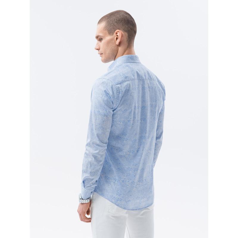 Pánská košile s dlouhým rukávem TATE světle modrá 