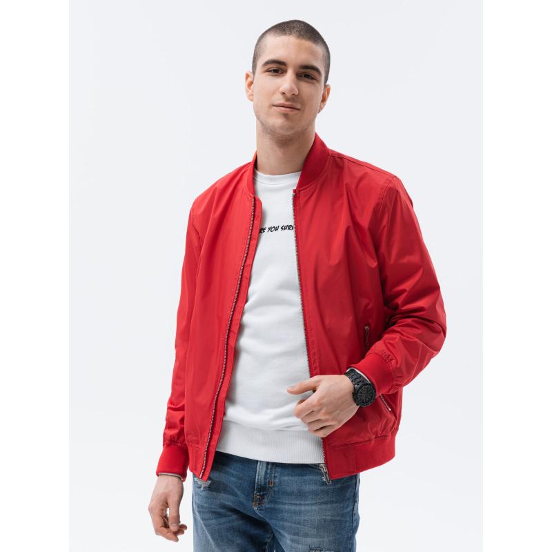 Pánska bunda bomber HARVEY červená