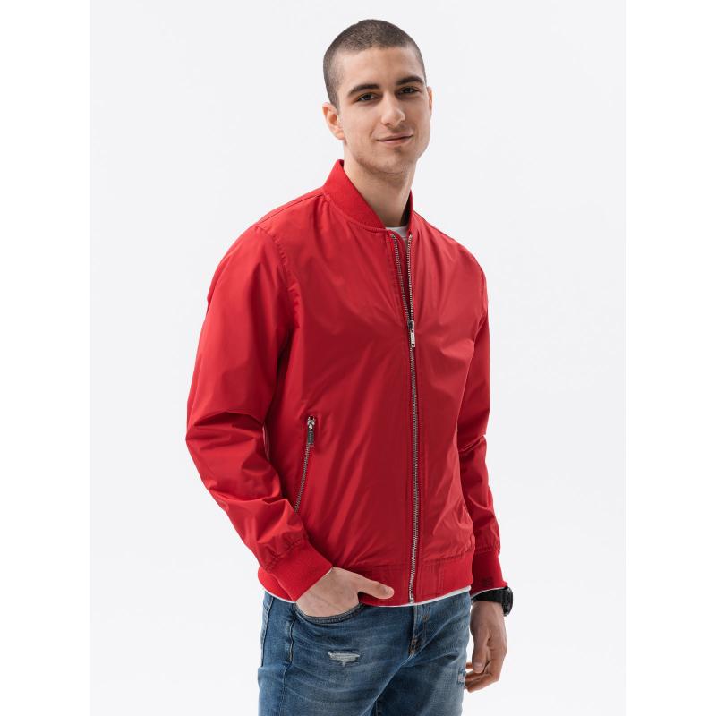 Pánska bunda bomber HARVEY červená
