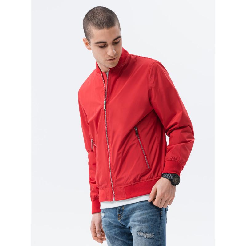 Pánska bunda bomber HARVEY červená