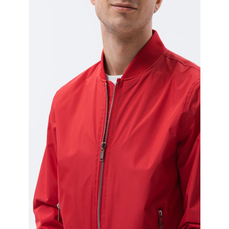 Pánska bunda bomber HARVEY červená