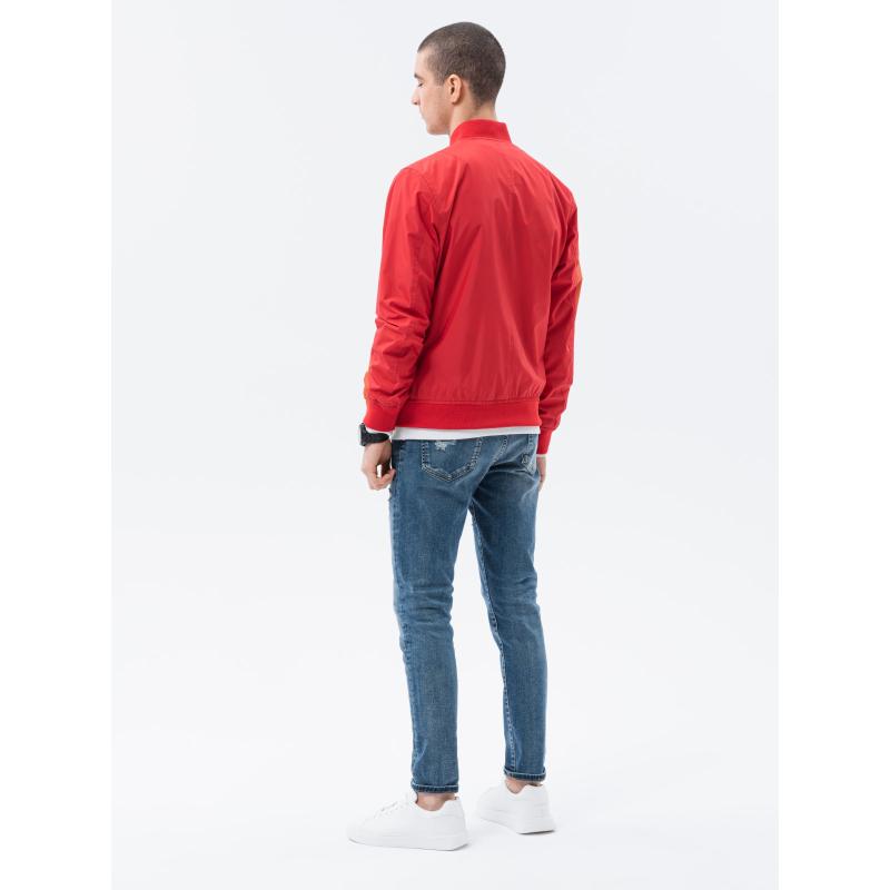 Pánska bunda bomber HARVEY červená